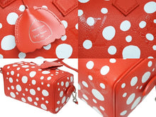 画像をギャラリービューアに読み込む, 極美品 LOUIS VUITTON ルイヴィトン 草間彌生コラボ ハンドバッグ M46411 スピーディ バンドリエール20 モノグラム アンプラント PVC レザー レッド 中古 4b008355