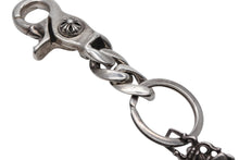画像をギャラリービューアに読み込む, CHROME HEARTS クロムハーツ ショートクラシックリンク キーリング キーホルダー 2LINK 重量約53.7g シルバー925 美品 中古 4b008840