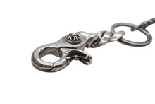 画像をギャラリービューアに読み込む, CHROME HEARTS クロムハーツ ショートクラシックリンク キーリング キーホルダー 2LINK 重量約53.7g シルバー925 美品 中古 4b008840