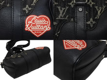 画像をギャラリービューアに読み込む, 極美品 LOUIS VUITTON ルイヴィトン × NIGO コラボ キーポルXS ハンドバッグ ストラップ付 M81010 ブラック モノグラム ドリップ 中古 4b008845