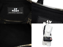 画像をギャラリービューアに読み込む, 極美品 LOUIS VUITTON ルイヴィトン × NIGO コラボ キーポルXS ハンドバッグ ストラップ付 M81010 ブラック モノグラム ドリップ 中古 4b008845