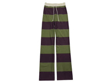 画像をギャラリービューアに読み込む, 極美品 DRIES VAN NOTEN ドリス ヴァン ノッテン 24SS ボーダー トラックパンツ コットン グリーン パープル ホワイト サイズ34 中古 4b008855