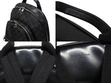 画像をギャラリービューアに読み込む, 極美品 LOUISVUITTON ルイヴィトン ミカエル バックパック リュック N58024 ダミエグラフィット ブラック 中古 4b008860