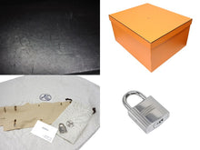 画像をギャラリービューアに読み込む, 新品同様 HERMES エルメス オータクロア40 カーゴ ハンドバッグ トワルアッシュ ヴォーエバーカーフ エクリュ ブラック Z刻印 2021年 SV金具 中古 4b008862