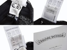 画像をギャラリービューアに読み込む, 新品未使用 CHROME HEARTS クロムハーツ TRUCKER CAP トラッカーキャップ セメタリーレザーパッチ メッシュキャップ ブラック 中古 4b008863