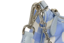 画像をギャラリービューアに読み込む, PRADA プラダ ショルダーバッグ アクセサリーポーチ トライアングルロゴ イタリア製 ナイロン ブルー 美品 中古 4b008870