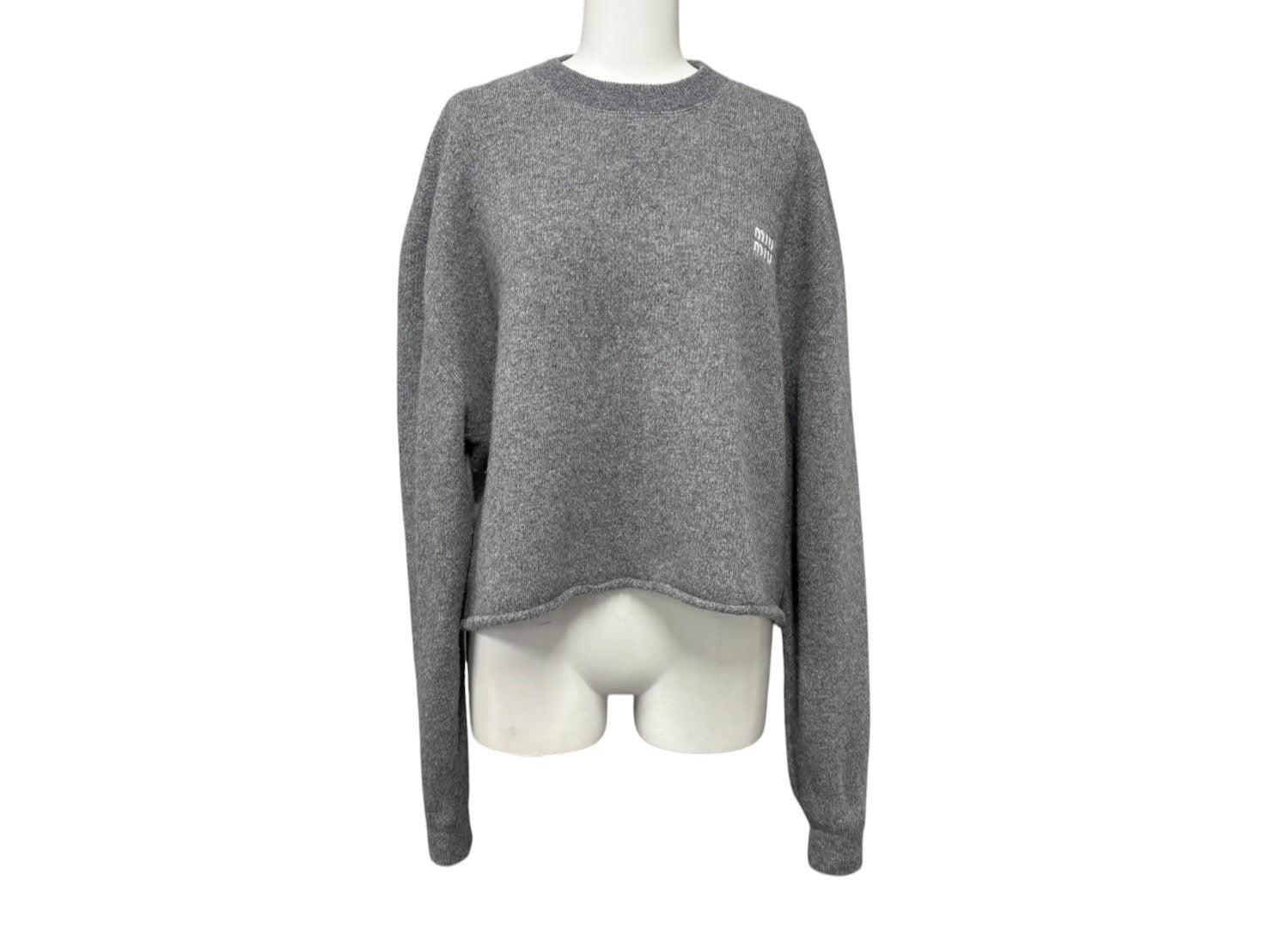 MIUMIU ミュウミュウ　白いウールニット40サイズ MIUMIU ミュウミュウ 白いウールニット40サイズ オリジナル