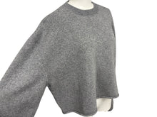 画像をギャラリービューアに読み込む, 極美品 MIUMIU ミュウミュウ ニット ロゴ MML804 S232 1XS9 イタリア製 ウール カシミヤ グレー ホワイト サイズ38 中古 4b008883