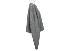画像をギャラリービューアに読み込む, 極美品 MIUMIU ミュウミュウ ニット ロゴ MML804 S232 1XS9 イタリア製 ウール カシミヤ グレー ホワイト サイズ38 中古 4b008883