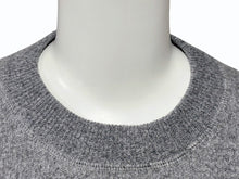 画像をギャラリービューアに読み込む, 極美品 MIUMIU ミュウミュウ ニット ロゴ MML804 S232 1XS9 イタリア製 ウール カシミヤ グレー ホワイト サイズ38 中古 4b008883