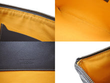 画像をギャラリービューアに読み込む, GOYARD ゴヤール セナMM クラッチバッグ ヘリンボーン柄 グレー PVC レザー シルバー金具 美品 中古 4b008889