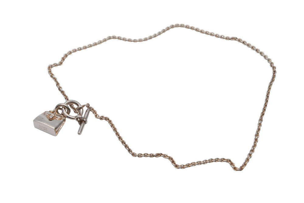 HERMES エルメス ネックレス チョーカー アミュレットケリー ネックレス 12.5g シルバー925 美品 中古 4b008891
