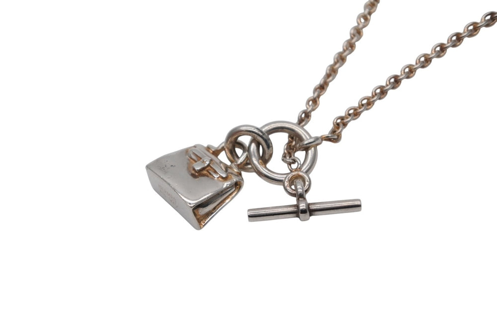 HERMES エルメス ネックレス チョーカー アミュレットケリー ネックレス 12.5g シルバー925 美品 中古 4b008891