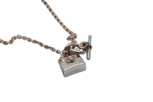 画像をギャラリービューアに読み込む, HERMES エルメス ネックレス チョーカー アミュレットケリー ネックレス 12.5g シルバー925 美品 中古 4b008891