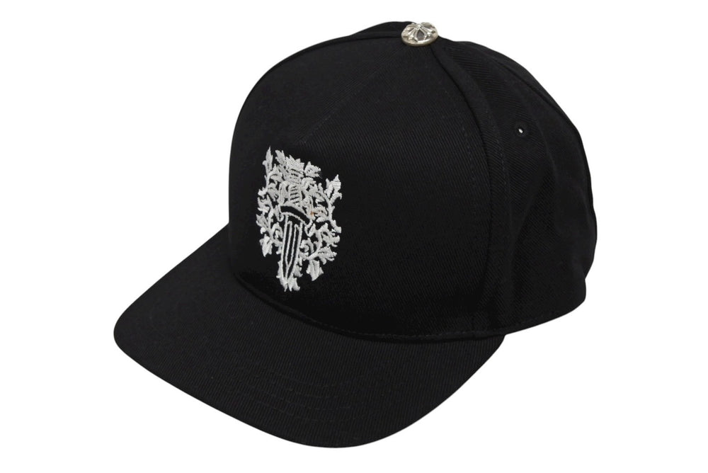 新品未使用 CHROME HEARTS クロムハーツ キャップ ヴィンダガー 刺繍 クロスボール シルバー 925 ブラック ホワイト 中古 4b008896