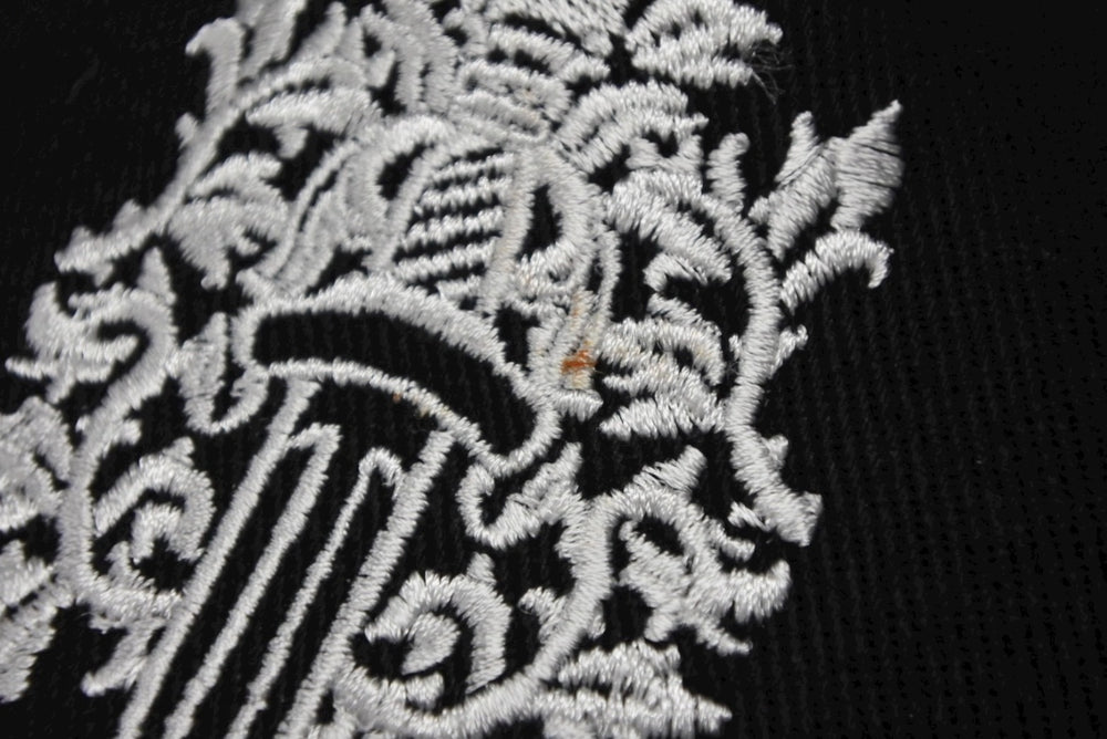 New and unused CHROME HEARTS Cap Vindagger Embroidery Cross Ball Silver 925 Black White Used 4b008896