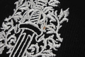 New and unused CHROME HEARTS Cap Vindagger Embroidery Cross Ball Silver 925 Black White Used 4b008896