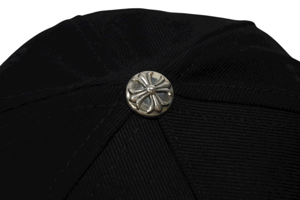 New and unused CHROME HEARTS Cap Vindagger Embroidery Cross Ball Silver 925 Black White Used 4b008896