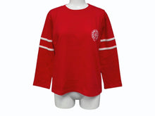 画像をギャラリービューアに読み込む, 新品未使用 CHROME HEARTS クロムハーツ ROLLER SKATES FTBL 長袖Tシャツ サイズXS ナンバリング ホースシュー レッド 中古 4b008897
