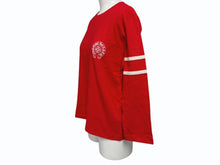 画像をギャラリービューアに読み込む, 新品未使用 CHROME HEARTS クロムハーツ ROLLER SKATES FTBL 長袖Tシャツ サイズXS ナンバリング ホースシュー レッド 中古 4b008897