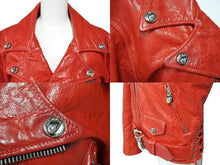 画像をギャラリービューアに読み込む, 極美品 CHROME HEARTS クロムハーツ ROLLONG STONES JJ DEAN ライダースジャケット サイズS G-DRAGON着用モデル リップ＆タン 中古 4b008898