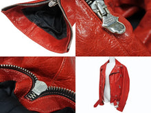 画像をギャラリービューアに読み込む, 極美品 CHROME HEARTS クロムハーツ ROLLONG STONES JJ DEAN ライダースジャケット サイズS G-DRAGON着用モデル リップ＆タン 中古 4b008898