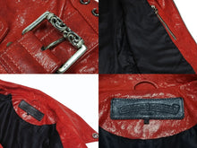 画像をギャラリービューアに読み込む, 極美品 CHROME HEARTS クロムハーツ ROLLONG STONES JJ DEAN ライダースジャケット サイズS G-DRAGON着用モデル リップ＆タン 中古 4b008898