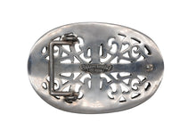 画像をギャラリービューアに読み込む, CHROME HEARTS クロムハーツ LARGE BUCKL OVAL CROSS1.5 1.5 ラージ クラシック オーバルクロス バックル 310.0g シルバー 美品 中古 4b008899