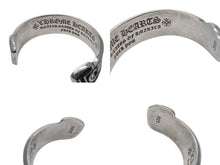 画像をギャラリービューアに読み込む, CHROME HEARTS クロムハーツ BANGLE CH SCROLL LABEL スクロールラベル バングル 重量約85.3g 925刻印 シルバー925 美品 中古 4b008901