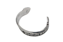 画像をギャラリービューアに読み込む, CHROME HEARTS クロムハーツ BANGLE CH SCROLL LABEL スクロールラベル バングル 重量約85.3g 925刻印 シルバー925 美品 中古 4b008901