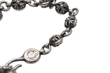 画像をギャラリービューアに読み込む, CHROME HEARTS クロムハーツ クロスボール ブレスレット 重量約64.8g 10LINK 全長約25.5cm 1991/.925刻印 シルバー925 美品 中古 4b008902