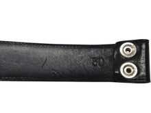画像をギャラリービューアに読み込む, CHROME HEARTS クロムハーツ ベルト ストラップ サイズ30 ホースシュー ブラック レザー シルバー925 美品 中古 4b008904