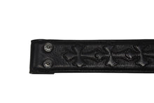 画像をギャラリービューアに読み込む, CHROME HEARTS クロムハーツ ベルト ストラップ サイズ34 セメタリー クロスパッチ シルバー925 レザー 美品 中古 4b008906