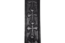 画像をギャラリービューアに読み込む, CHROME HEARTS クロムハーツ ベルト ストラップ サイズ34 セメタリー クロスパッチ シルバー925 レザー 美品 中古 4b008906