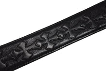 画像をギャラリービューアに読み込む, CHROME HEARTS クロムハーツ ベルト ストラップ サイズ34 セメタリー クロスパッチ シルバー925 レザー 美品 中古 4b008906