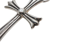 画像をギャラリービューアに読み込む, CHROME HEARTS クロムハーツ ラージクロス ベイル ネックレス 重量約40.0g STERLING刻印 スターリングシルバー 美品 中古 4b008909