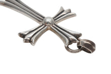 画像をギャラリービューアに読み込む, CHROME HEARTS クロムハーツ ラージクロス ベイル ネックレス 重量約40.0g STERLING刻印 スターリングシルバー 美品 中古 4b008909
