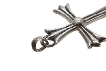 画像をギャラリービューアに読み込む, CHROME HEARTS クロムハーツ ラージクロス ベイル ネックレス 重量約40.0g STERLING刻印 スターリングシルバー 美品 中古 4b008909