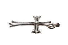 画像をギャラリービューアに読み込む, CHROME HEARTS クロムハーツ ラージクロス ベイル ネックレス 重量約40.0g STERLING刻印 スターリングシルバー 美品 中古 4b008909