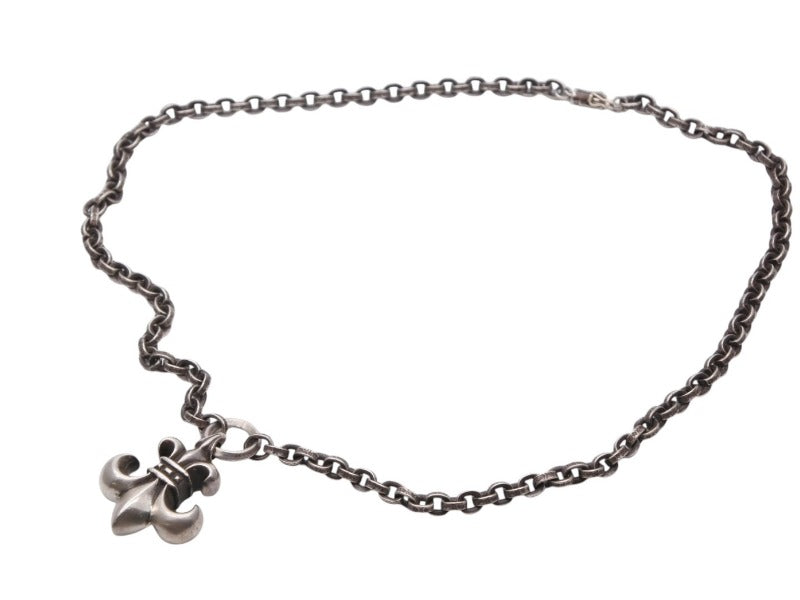 CHROME HEARTS クロムハーツ ネックレス BSフレア Oリング ペーパーチェーン 61.2g シルバー925 サイズ20インチ 美品 中古 4b008910