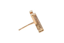 Load image into Gallery viewer, 極美品 LOUIS VUITTON ルイヴィトン LV アイコニック ストラス ピアス M00609 重量約3.5g GP メタル ラインストーン 両耳用 中古 4b012388
