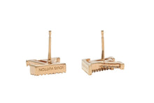 Load image into Gallery viewer, 極美品 LOUIS VUITTON ルイヴィトン LV アイコニック ストラス ピアス M00609 重量約3.5g GP メタル ラインストーン 両耳用 中古 4b012388