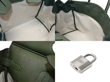 Load image into Gallery viewer, HERMES エルメス Haut a Courroies オータクロア40 ハンドバッグ トゴ トワルアッシュ シルバー金具 U刻印 2022年製 美品 中古 4b012857