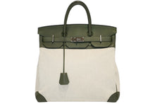 Load image into Gallery viewer, HERMES エルメス Haut a Courroies オータクロア40 ハンドバッグ トゴ トワルアッシュ シルバー金具 U刻印 2022年製 美品 中古 4b012857