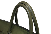 Load image into Gallery viewer, HERMES エルメス Haut a Courroies オータクロア40 ハンドバッグ トゴ トワルアッシュ シルバー金具 U刻印 2022年製 美品 中古 4b012857