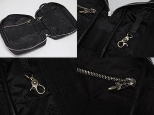 極美品 CHROME HEARTS クロムハーツ エブリデイ キャリー ハンドバッグ CHプラス レザー シルバー925 中古 4b008912