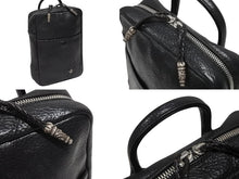 画像をギャラリービューアに読み込む, 極美品 CHROME HEARTS クロムハーツ エブリデイ キャリー ハンドバッグ CHプラス レザー シルバー925 中古 4b008912