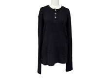 画像をギャラリービューアに読み込む, 極美品 CHROME HEARTS クロムハーツ SAILIN ON THRML サーマル長袖Tシャツ サイズM ブラック セメタリークロス刺繍 中古 4b008915