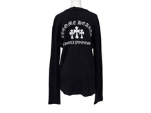 画像をギャラリービューアに読み込む, 極美品 CHROME HEARTS クロムハーツ SAILIN ON THRML サーマル長袖Tシャツ サイズM ブラック セメタリークロス刺繍 中古 4b008915