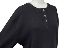 画像をギャラリービューアに読み込む, 極美品 CHROME HEARTS クロムハーツ SAILIN ON THRML サーマル長袖Tシャツ サイズM ブラック セメタリークロス刺繍 中古 4b008915